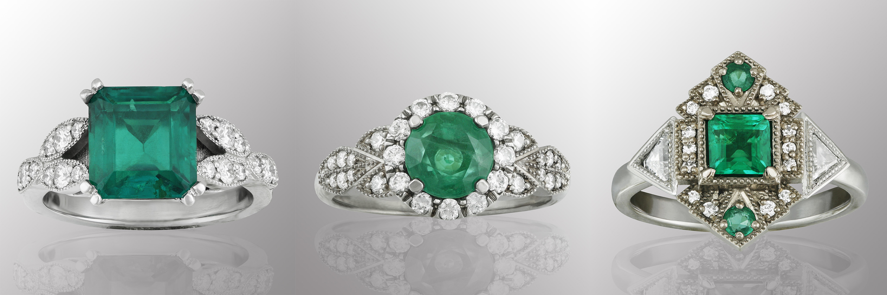Our Emerald Engagement Ring Designs